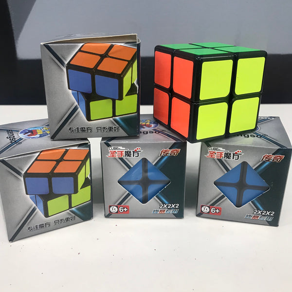 2x2 speed cubes (assorted non-magnetic varieties)