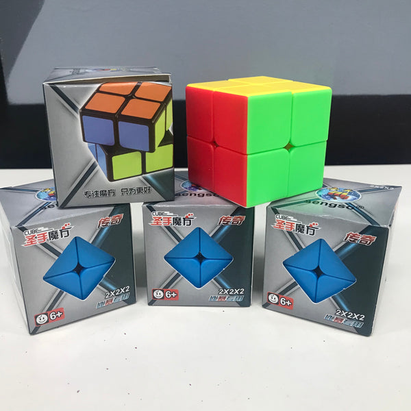 2x2 speed cubes (assorted non-magnetic varieties)