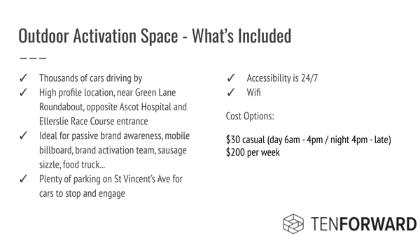 Food Truck / Event Activation Space