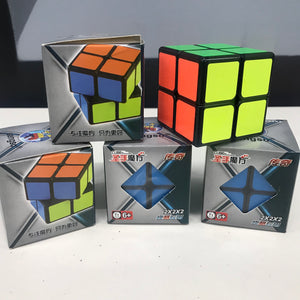 2x2 speed cubes (assorted non-magnetic varieties)